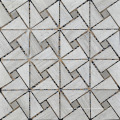 Mosaico de mosaico de triángulo Mosaico de piedra de mármol gris